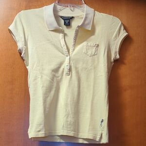 Abercrombie & Fitch Light Yellow Button Down Shirt
